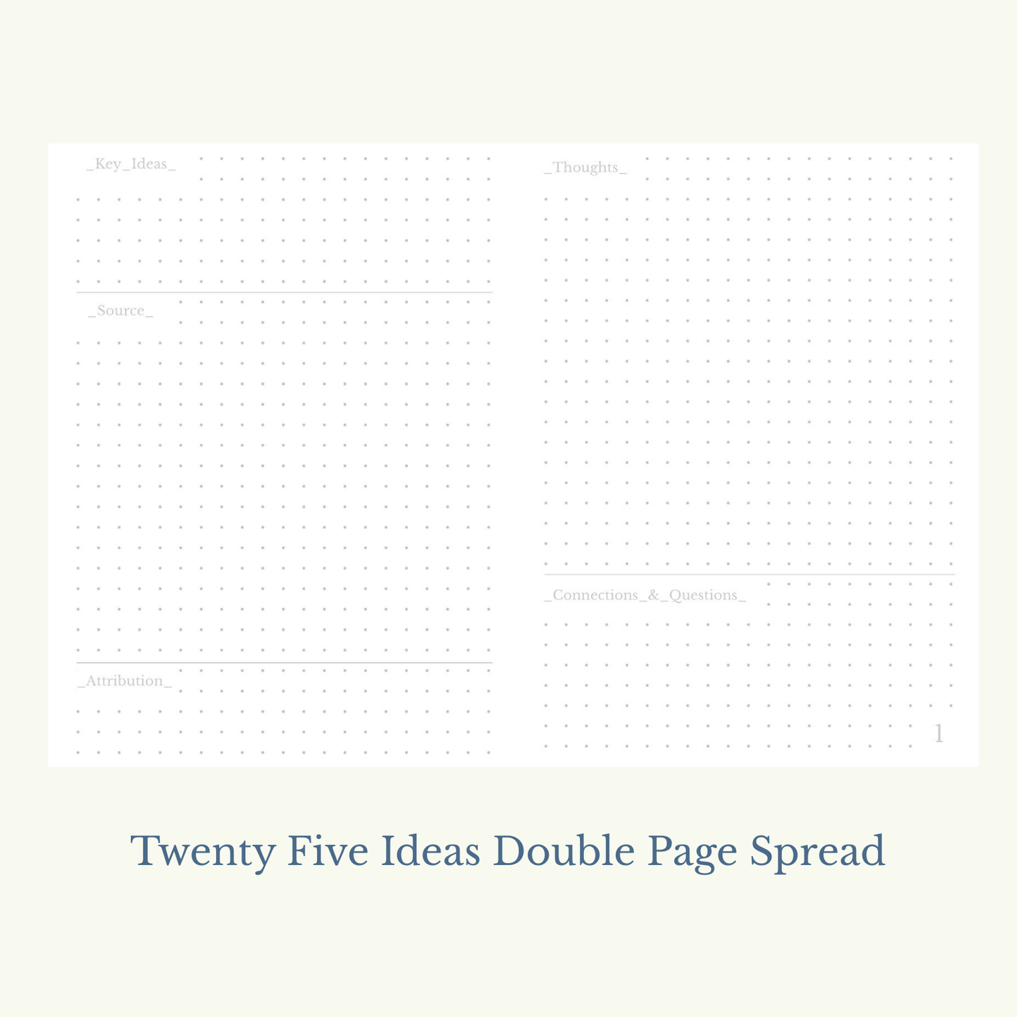 Loose Work / Twenty Five Ideas - Pocket Notebooks