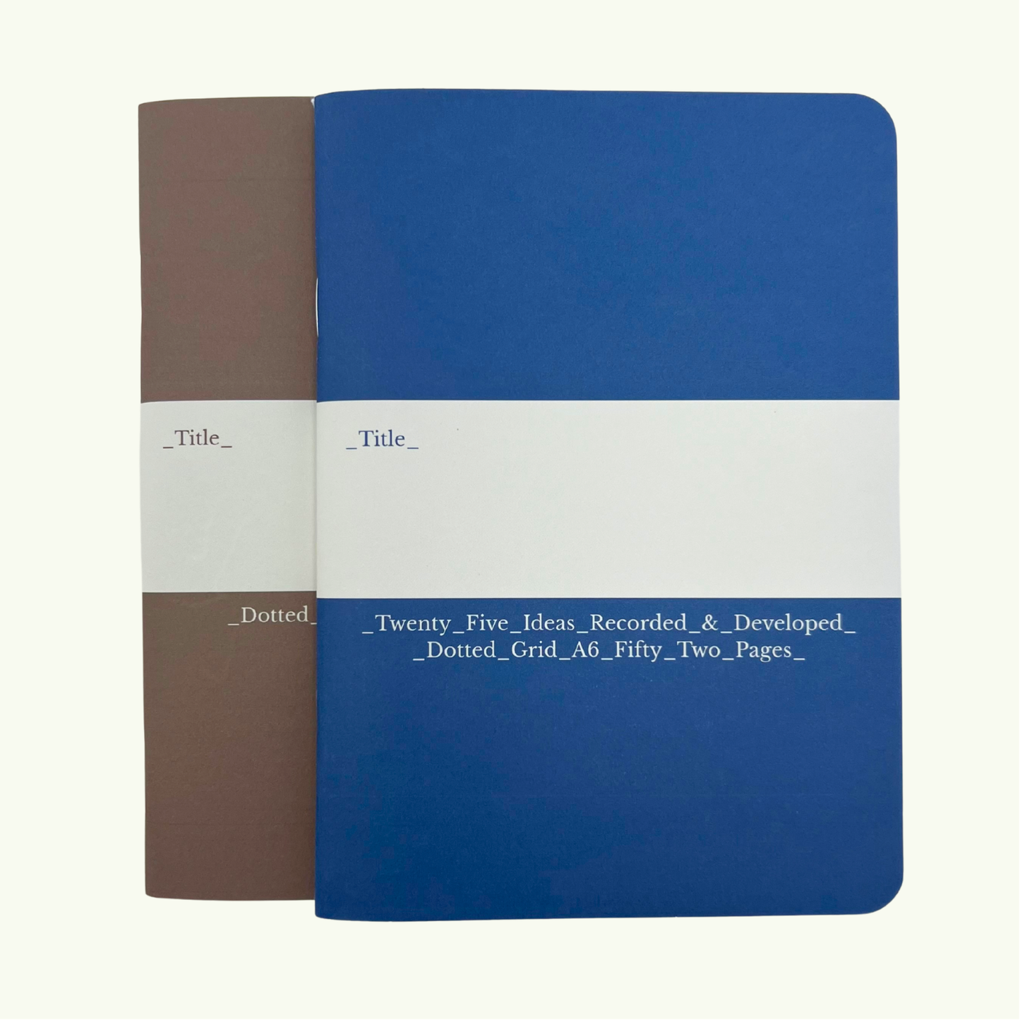 Loose Work / Twenty Five Ideas - Pocket Notebooks